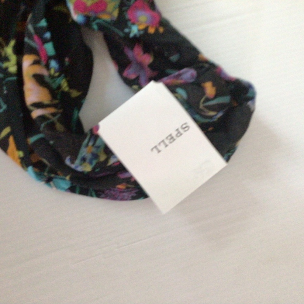NEW! Rare Spell Black Floral Tote Bag with Multicolor Blooms - Picture 6 of 6